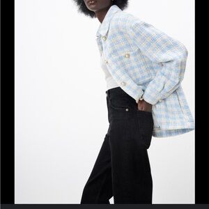 Zara houndstooth Shacket